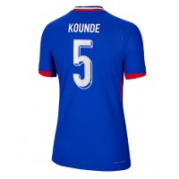Camiseta Francia Jules Kounde #5 Primera Equipación Replica Eurocopa 2024 para mujer mangas cortas